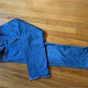 Levi's Ribcage Straight Ankle Jeans in Blue